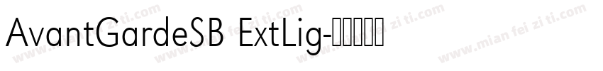 AvantGardeSB ExtLig字体转换